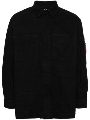 44 LABEL GROUP Hangover canvas shirt jacket - Black
