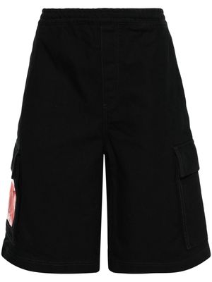 44 LABEL GROUP ID canvas cargo shorts - Black