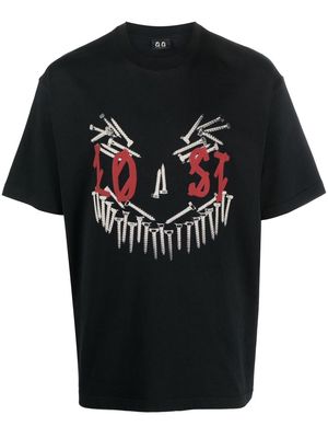 44 LABEL GROUP logo crew-neck T-shirt - Black