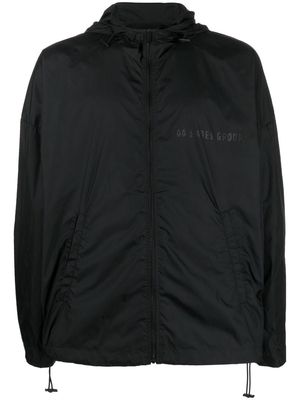 44 LABEL GROUP logo hooded jacket - Black