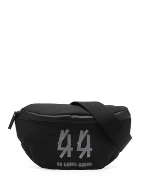 44 LABEL GROUP logo print belt bag - Black