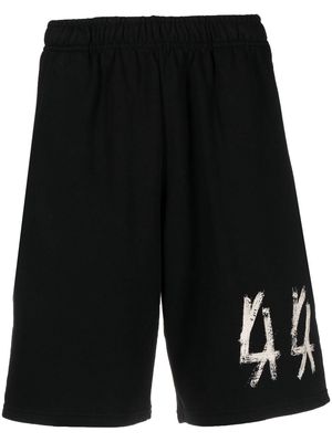 44 LABEL GROUP logo-print detail bermuda shorts - Black