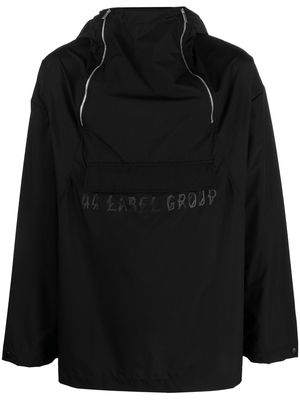 44 LABEL GROUP logo-print hooded jacket - Black