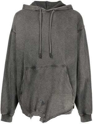 44 LABEL GROUP logo-print hoodie - Grey