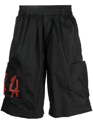 44 LABEL GROUP logo-print track shorts - Black