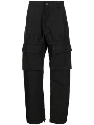 44 LABEL GROUP multi-pocket parachute trousers - Black