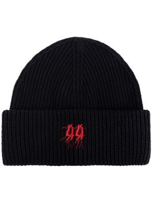 44 LABEL GROUP Raw cotton beanie - Black