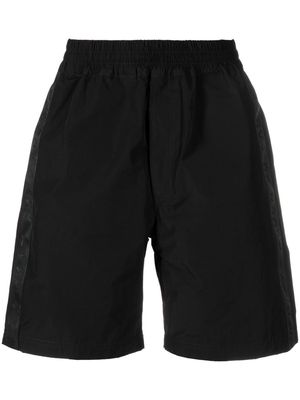 44 LABEL GROUP side-stripe track shorts - Black