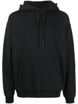 44 LABEL GROUP skeleton-print cotton hoodie - Black