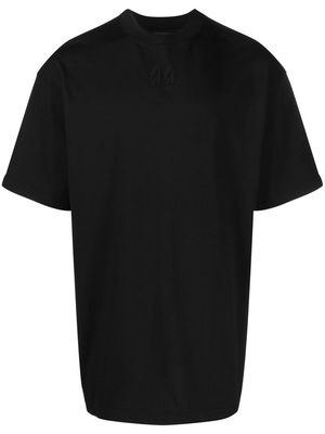 44 LABEL GROUP Solid logo-print cotton T-shirt - Black