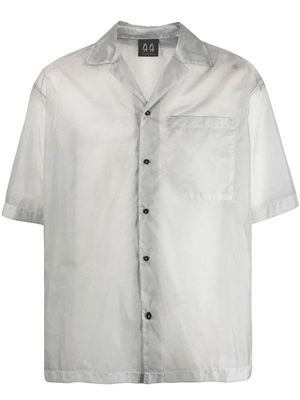 44 LABEL GROUP transparent short-sleeve shirt - Grey