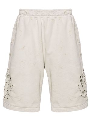 44 LABEL GROUP Trip distressed shorts - Grey