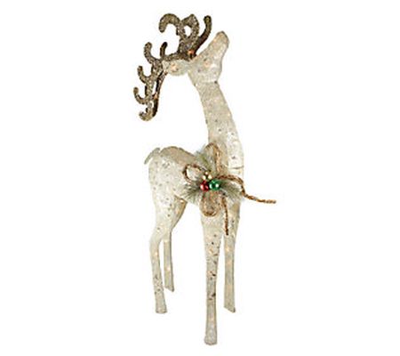 46" Sparkling Sisal Reindeer Yard Art by Northl ight