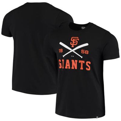 '47 Men's Black San Francisco Giants Crossed Bat T-Shirt