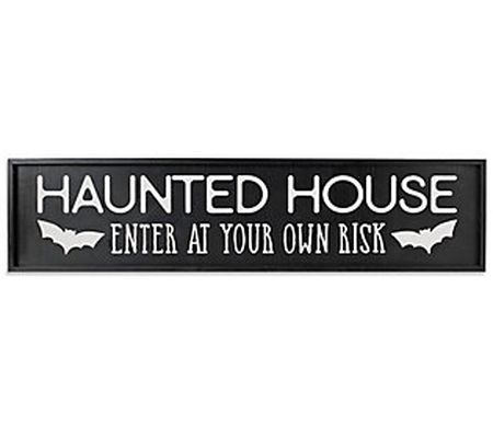 48.04"L Wood Halloween Engraved Wall Sign by Ge rson Co