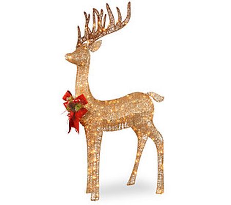 48" Pre-Lit Standing Reindeer