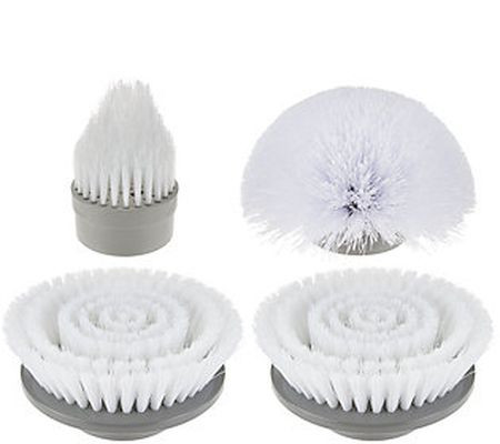 4pc. Power Scrubber Replacement Scrubber Head Set
