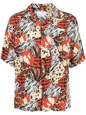4SDESIGNS animal-print shirt - Multicolour
