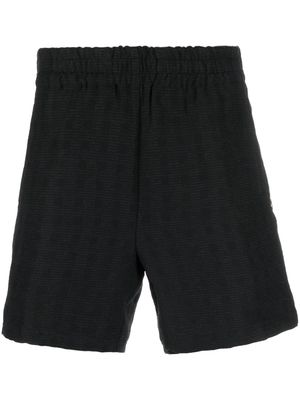 4SDESIGNS button-detailed track shorts - Black