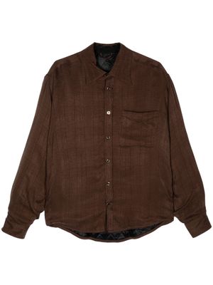 4SDESIGNS buttoned shirt jacket - Brown