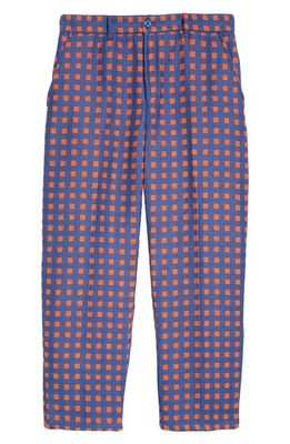 4SDesigns Everyday Dobby Check Pants in 4779 Knicks Royal/Orange