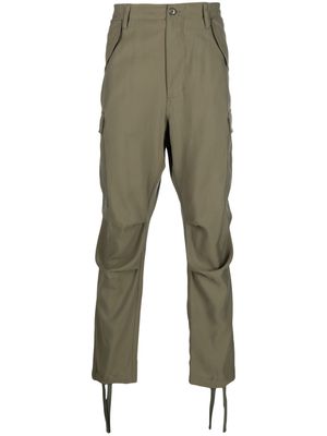 4SDESIGNS gathered-detailing trousers - Green