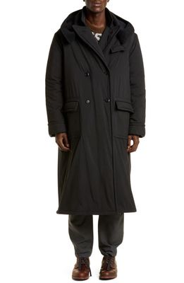 4SDesigns Morning Coat with Removable Hood in 90 Black
