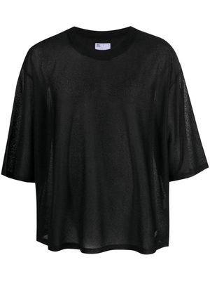 4SDESIGNS oversize plain T-shirt - Black