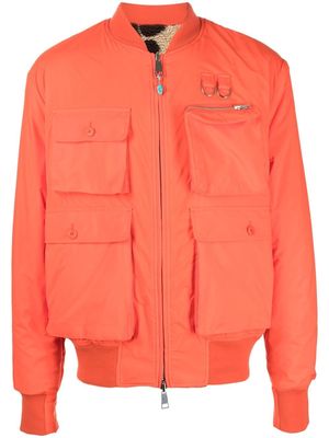 4SDESIGNS reversible four-pocket bomber jacket - Orange