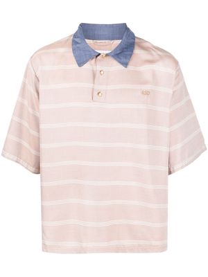 4SDESIGNS striped cotton shirt - Neutrals