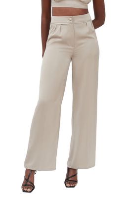 4th & Reckless Francesca Wide Leg Trousers in Brown