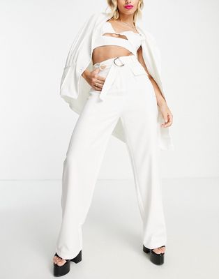 4th & Reckless tailored pants in white - part of a set