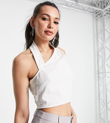 4th & Reckless Tall twist back top in white - part of a set