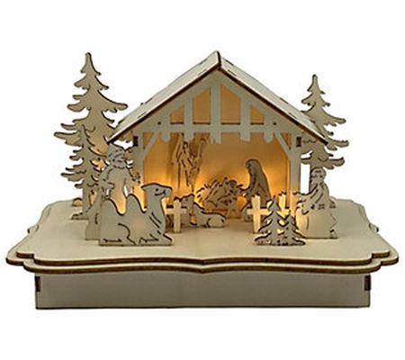 5.4 Lighted Nativity Scene by Santa's Workshop