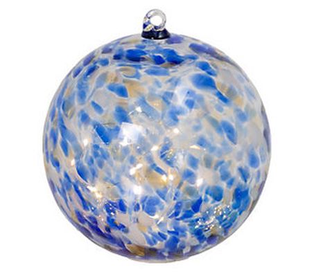 5.75-in H Battery Operated Blue Glass Sphere by Gerson Co