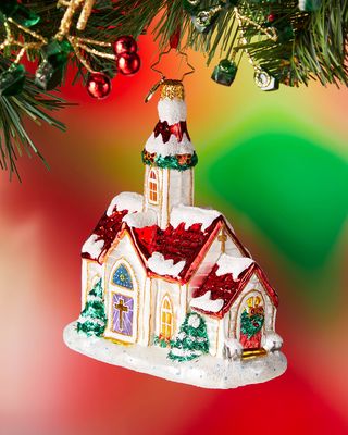 5" Enchanting Country Chapel Christmas Ornament