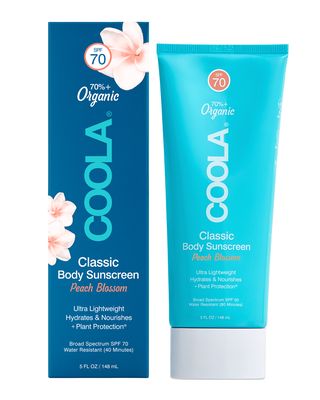 5 oz. Classic Body Organic Sunscreen Lotion SPF 70 - Peach Blossom