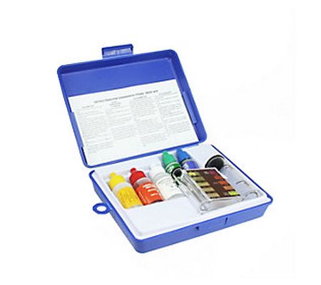 5-Piece Swimming Pool Test Kit with Tester Bloc k and Case