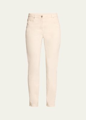 5-Pocket Garment Dyed Skinny Jeans