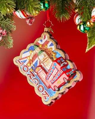 5" Postcard From Across The Pond Christmas Ornament