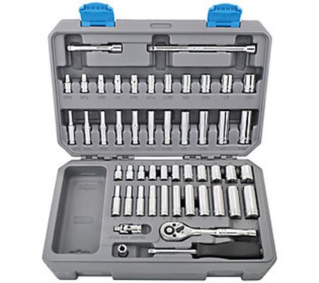 50-Piece 1/4" Drive Socket Set by Apollo Tools