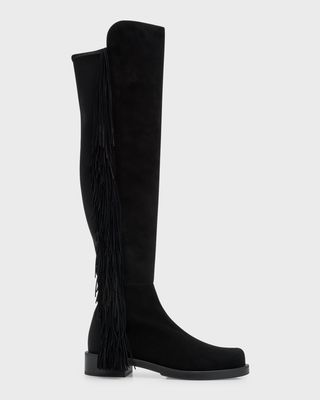 5050 Suede Fringe Over-The-Knee Boots