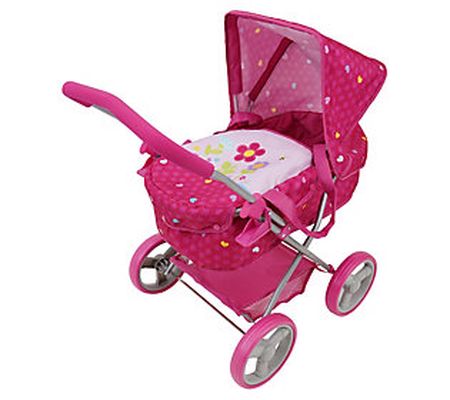 509 Crew Garden Doll Pram with Large Canopy