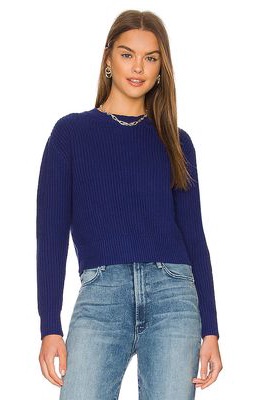 525 Crewneck Pullover Sweater in Blue