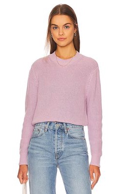 525 Crewneck Pullover Sweater in Lavender