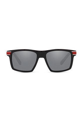 54MM Mirrored Sunglasses