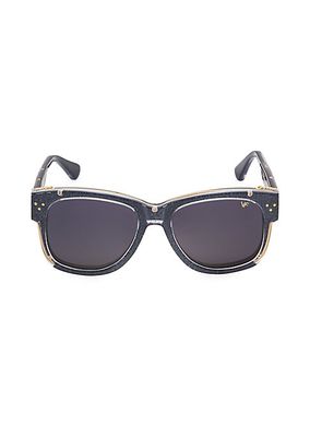 55MM Naked Billionaire Square Sunglasses