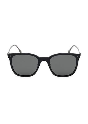 55MM Smoke Polarized Sunglasses