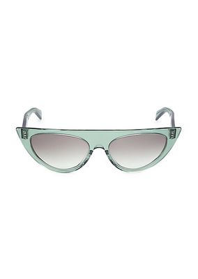 56MM Flat-Top Geometric Sunglasses