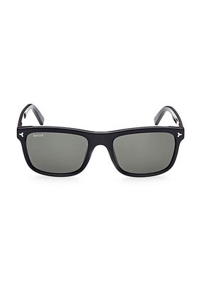 56MM Rectangular Acetate Sunglasses